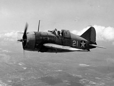 Brewster F2A-3 'Buffalo' fighter.