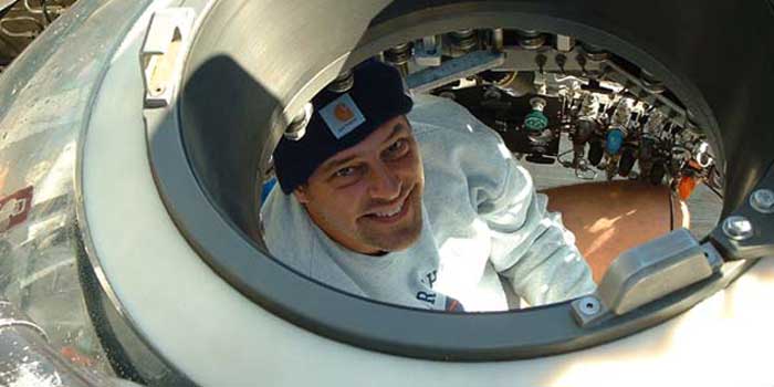 While at sea, Hugo Marrero is responsible for getting scientists and equipment safely to their undersea work locations.