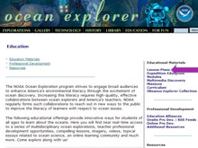 Ocean Explorer Education Section