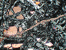 Photomicrograph of a serpentinite