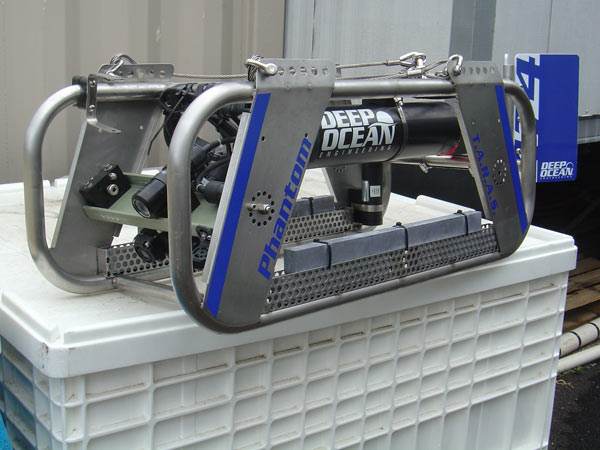 An underwater camera sled used by the NOAA Pacific Island Fisheries Science Center.