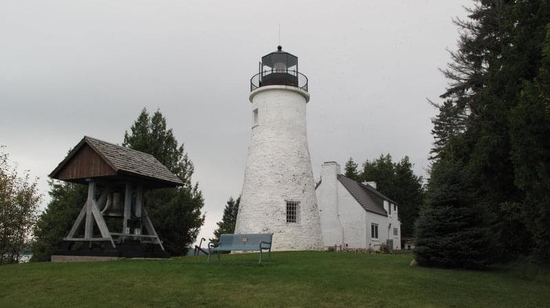 The Old Presque Isle Lighthouse was completed in 1840, but was replaced by the New Presque Isle Lighthouse 31 years later, after it was determined that the old lighthouse needed too many repairs.