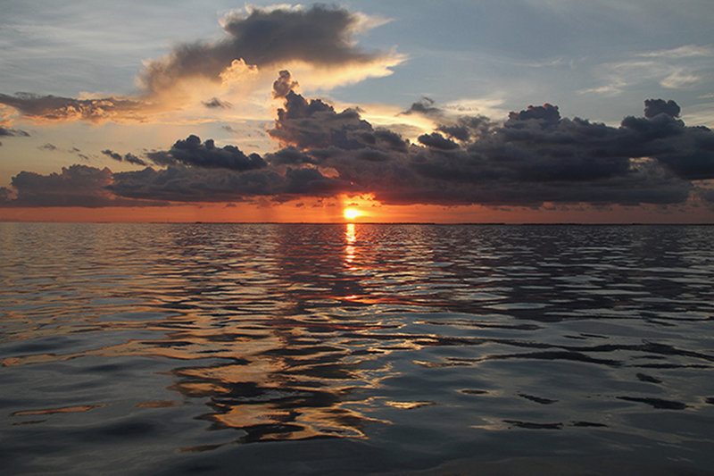 A spectacular sunset in the Florida Keys.