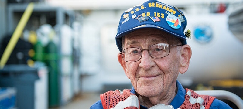 WWII veteran and Merchant Mariner Lou Segal.
