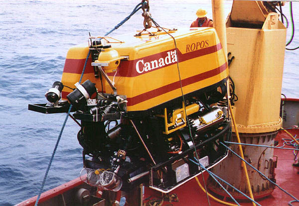 The remotely operated vehicle, ROPOS