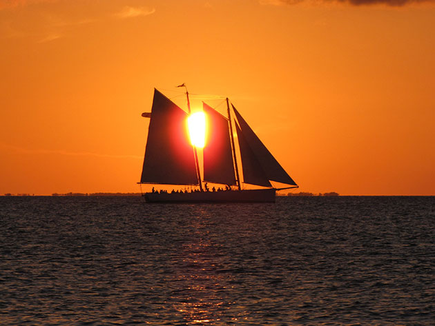 Key West, FL. The sun set is always a wonderful part of the day, and to see it from sea is a an experience all to its own.
