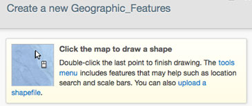 Create a new Geographic Feature