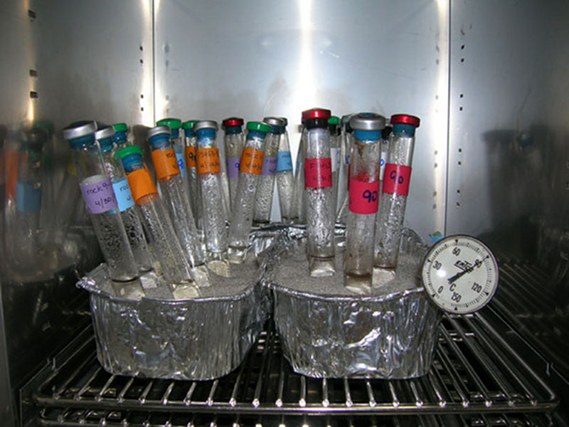 Back in the lab, we try to mimic the diverse hydrothermal vent environment to grow microbes.
