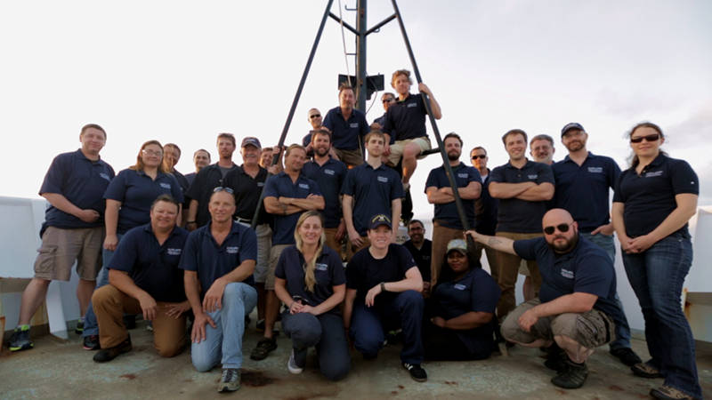 Crew that was on board NOAA Ship Okeanos Explorer during the third leg of the Gulf of Mexico 2014 expedition.