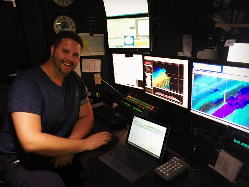 Mike White is the Mountains in the Deep: Exploring the Central Pacific Basin expedition mapping lead. He is a Physical Scientist with NOAA's Office of Ocean Exploration and Research.
