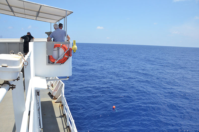 The crew leveraged the extra time during our transit to conduct a man-overboard safety drill and train new personnel. Here, the ship is maneuvered to recover a buoy thrown overboard and used as practice to test man-overboard recovery skills.