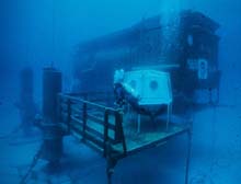 The Aquarius habitat allows marine scientists to live underwater.