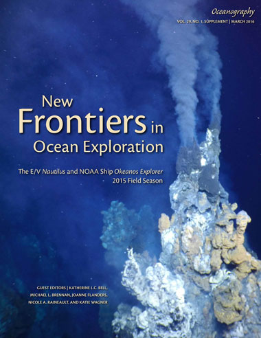 New Frontiers in Ocean Exploration: The E/V Nautilus and NOAA Ship Okeanos Explorer 2015 Field Season cover