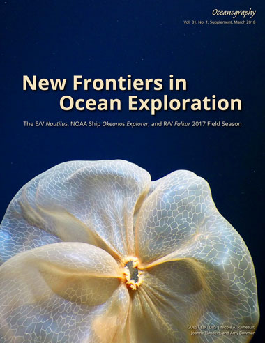 New Frontiers in Ocean Exploration: The E/V Nautilus, NOAA Ship Okeanos Explorer, and R/V Falkor 2017 Field Season cover