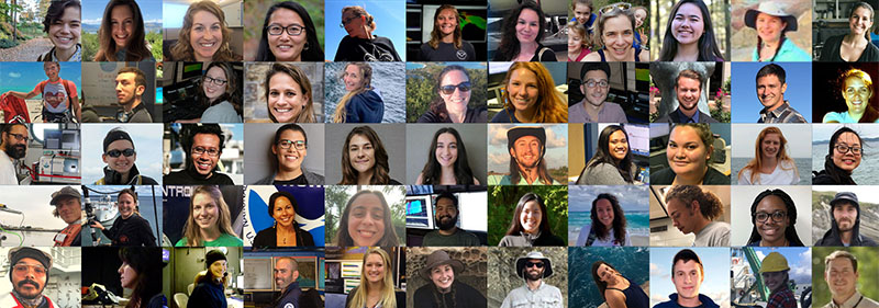 NOAA Ocean Exploration interns and fellows over the past 20 years.
