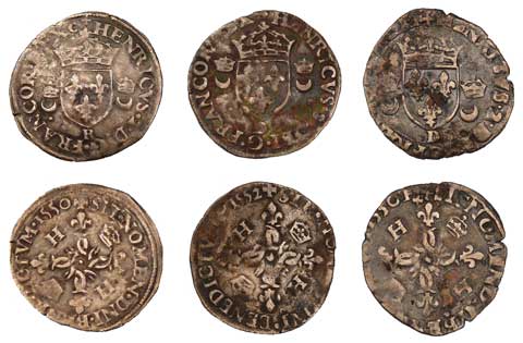 Coins found in the survivors camp believed to be not far from the shipwreck location of the Lost French Fleet of 1565