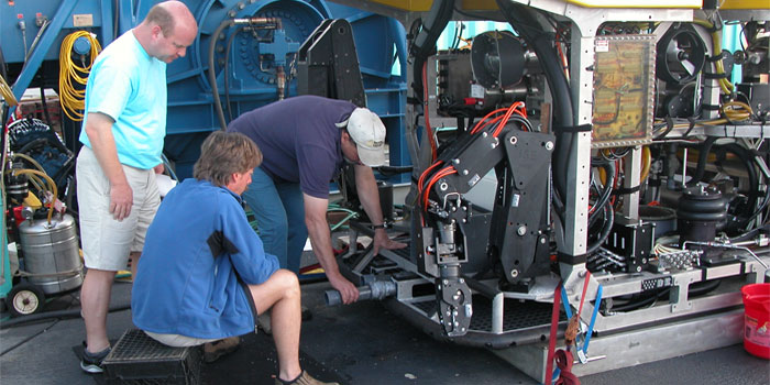 One of Tim's roles on the North Atlantic Stepping Stones exploration was to help plan dives.