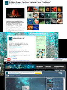 Ocean Explorer Social Media: Flickr, Twitter, Youtube