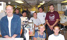 The science party who analzyes the water samples taken from a CTD cast*