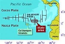 Map of galapagos exploration site