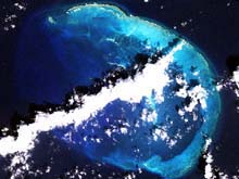 Satellite image of French Frigate Shoals
