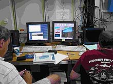 Monitoring sonar data