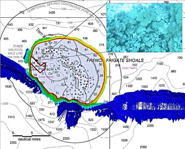 Map of The French Frigate Shoals