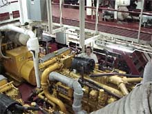 engine room of the Ronald Brown