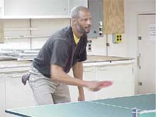 Herb, the Ron Brown's champion ping pong player.