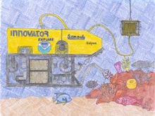Graphical sketch of the Sonsub Inc. ROV Innovator