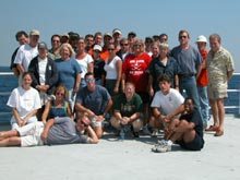The entire Deep Sea Medicines 2003 crew aboard the NOAA Ship Ronald H. Brown.