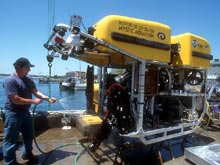 Hercules is a remotely operated vehicle (ROV) specially designed for underwater archaeological survey