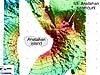 Map of EM300 multibeam sonar bathymetry around Anatahan island.