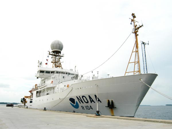 NOAA Ship Ronald H. Brown docked at the Port of Panama City, Florida