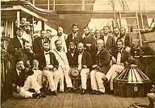The science and ship crew of the HMS Challenger