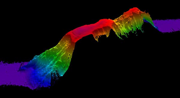 Partial bathymetry for Kelvin seamount