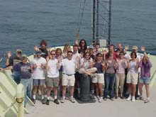 The 2003 Mountains in the Sea science team finishes its expedition.