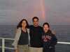 A spectacular sunset and rainbow that lasted late into the evening.