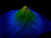 See a Quicktime virtual-reality animation of NW Rota-1 submarine volcano.
