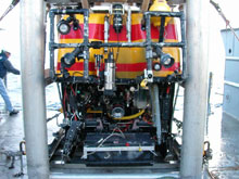 The front of ROPOS ROV