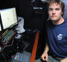 Brian Bingham, ROV Navigator, Post-doc, Woods Hole Oceanographic Institute.
