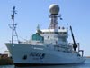NOAA ship Ronald H. Brown during mobilization in Woods Hole, MA.