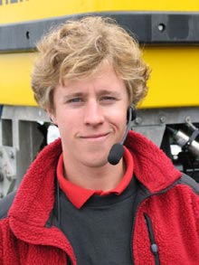 Twenty-six year old ROV pilot Todd Gregory.