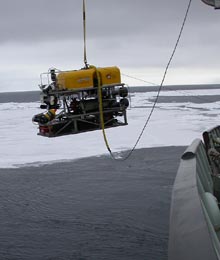 The Global Explorer ROV used during the Arctic 2002 Exploration.