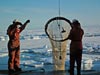 A live net eployed in Arctic waters.