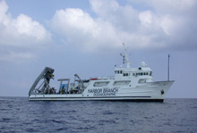 Research ships are a self-sufficient community where sampling occurs around the clock.  