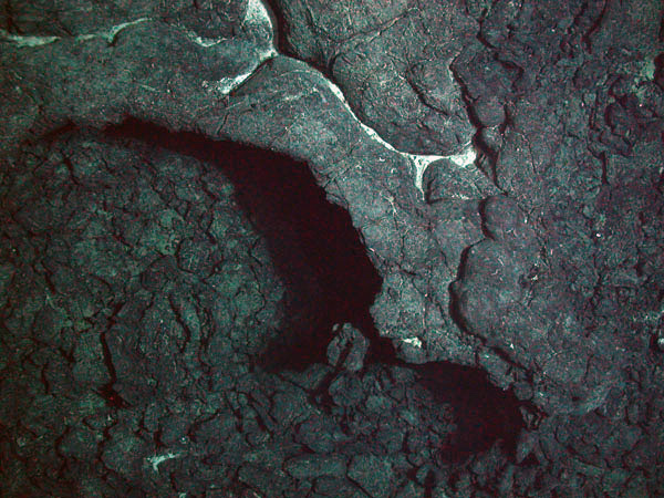 sediment on volcanic rocks