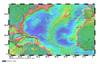  This map shows the relative positions of the long New England seamount chain