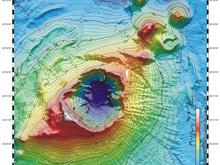 Map of the Kolumbo submarine crater