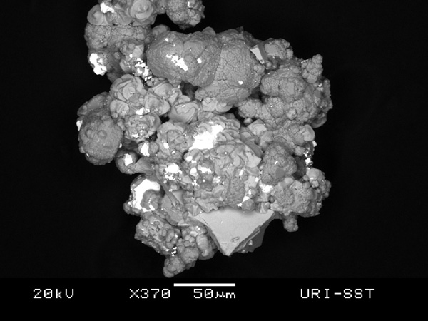 Particle from the Kolumbo polymetallic massive sulfide/sulfate deposit